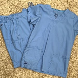 Light blue scrub set